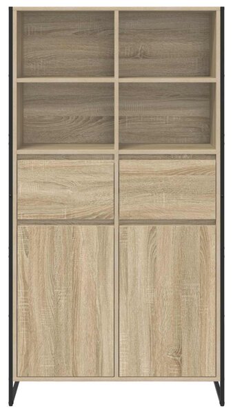 Széf fiókkal 2 pcs Sonoma 81 x 36 x 150.5 cm Faanyag