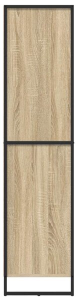 Széf fiókkal 2 pcs Sonoma 81 x 36 x 150.5 cm Faanyag