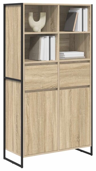 Széf fiókkal 2 pcs Sonoma 81 x 36 x 150.5 cm Faanyag