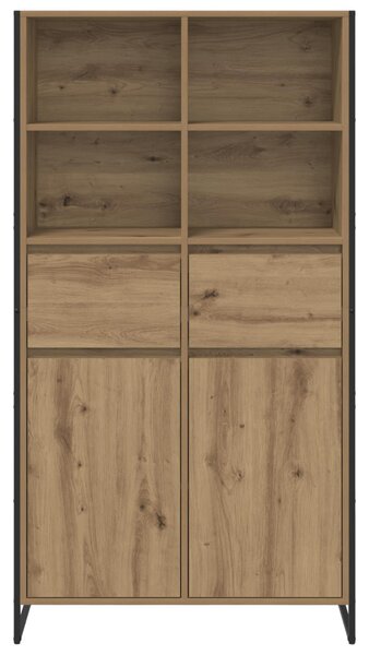 Széf fiókkal 2 pcs Művészi tölgy 81 x 36 x 150.5 cm Faanyag