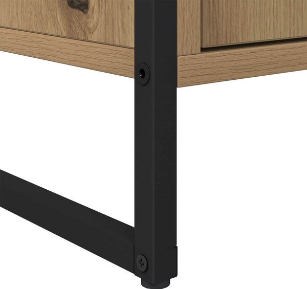 Széf fiókkal 2 pcs Művészi tölgy 81 x 36 x 150.5 cm Faanyag