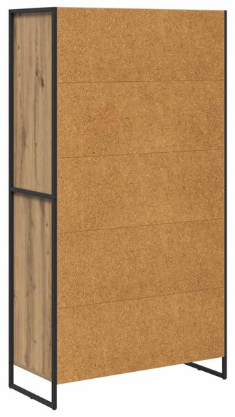 Széf fiókkal 2 pcs Művészi tölgy 81 x 36 x 150.5 cm Faanyag