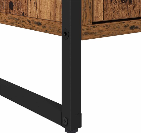 Széf fiókkal 2 pcs Öreg fa 81 x 36 x 150.5 cm Faanyag