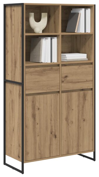 Széf fiókkal 2 pcs Művészi tölgy 81 x 36 x 150.5 cm Faanyag