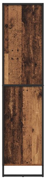 Széf fiókkal 2 pcs Öreg fa 81 x 36 x 150.5 cm Faanyag