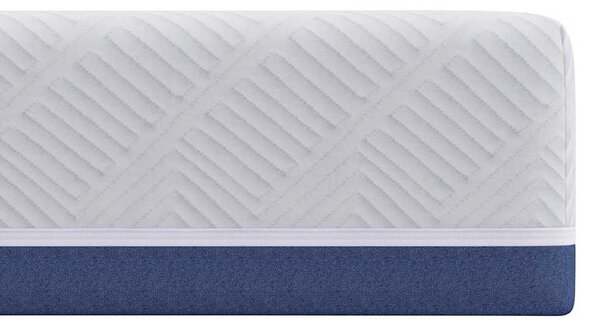 Matrac Fehér és kék 70 x 200 cm Jacquard szövet