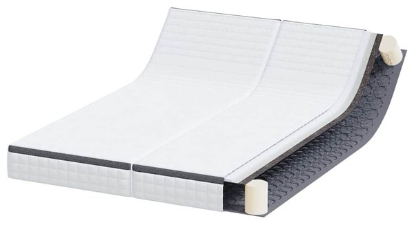 Matrac 2 pcs Fehér és Szürke 70 x 200 cm Bonell Rugó