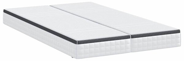 Matrac 2 pcs Fehér és Szürke 60 x 200 cm Bonell Rugó