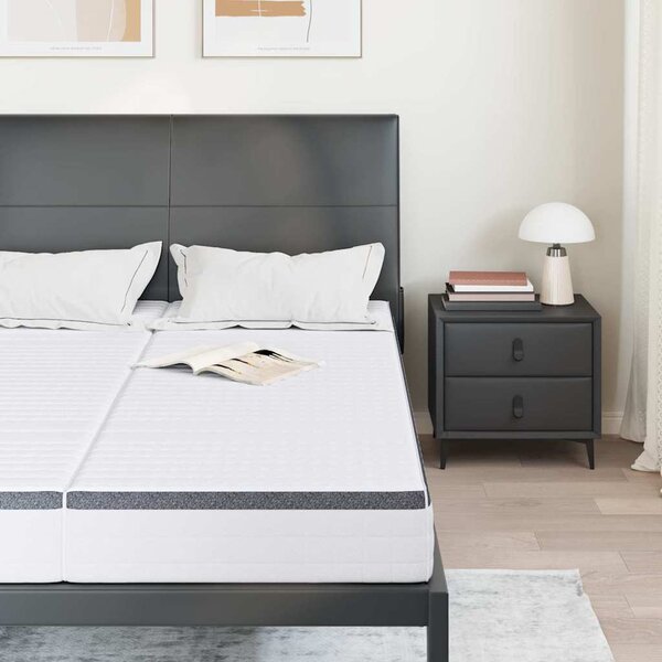 Matrac 2 pcs Fehér és Szürke 70 x 200 cm Bonell Rugó