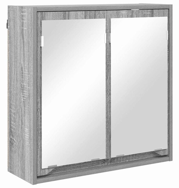 Fürdőszoba bútor szett 3 db Szürke Sonoma 72,5 x 36,5 x 100 cm