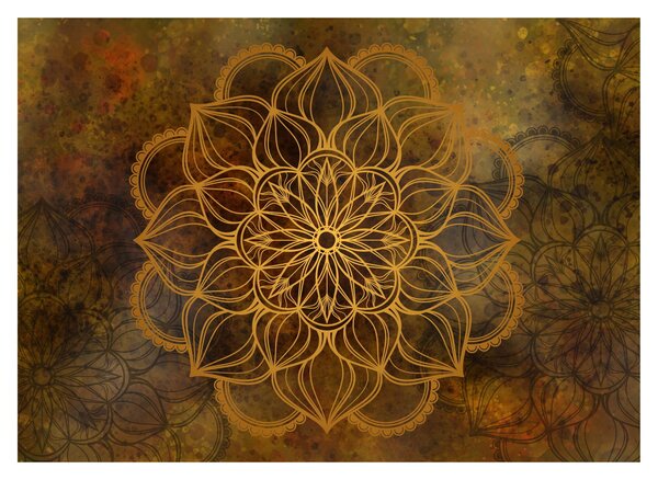 Kép - Az öröm mandala (üvegen) (70x50 cm)