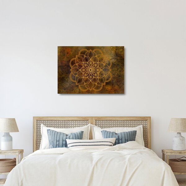 Kép - Az öröm mandala (üvegen) (70x50 cm)