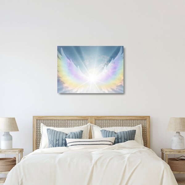 Kép - angyali aura (üvegen) (70x50 cm)