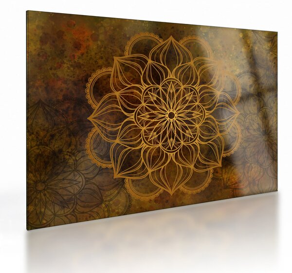 Kép - Az öröm mandala (üvegen) (70x50 cm)