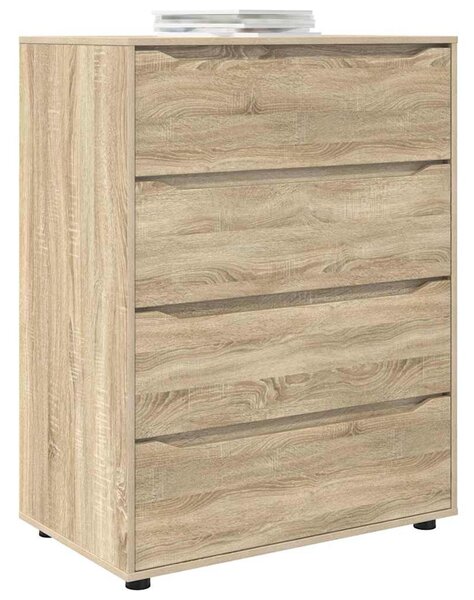 Tároló szekrények 2 pcs Sonoma tölgy 80 x 48 x 105 cm Faanyag