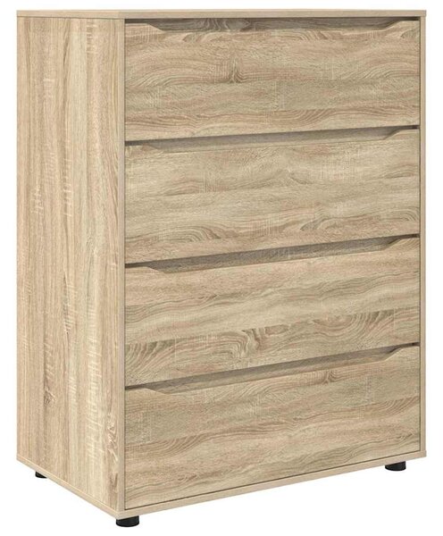 Tároló szekrények 2 pcs Sonoma tölgy 80 x 48 x 105 cm Faanyag