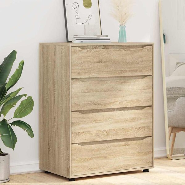 Tároló szekrények 2 pcs Sonoma tölgy 80 x 48 x 105 cm Faanyag