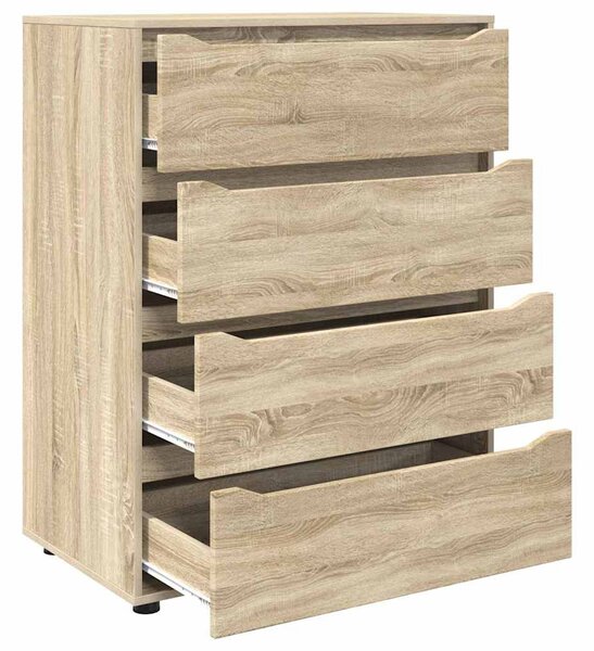 Tároló szekrények 2 pcs Sonoma tölgy 80 x 48 x 105 cm Faanyag