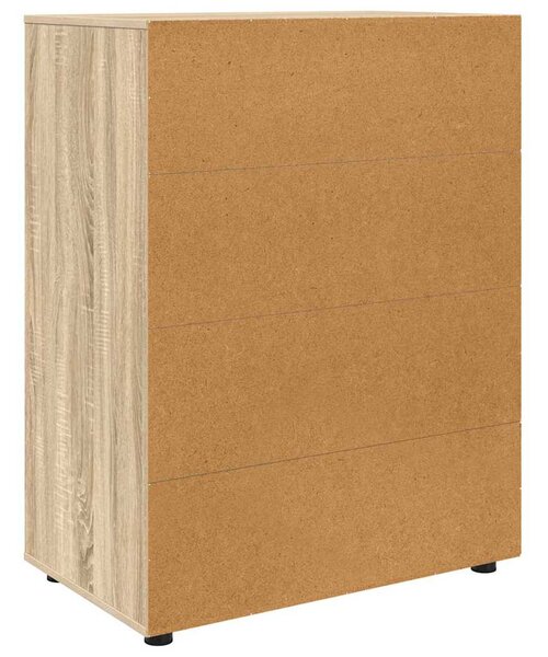 Tároló szekrények 2 pcs Sonoma tölgy 80 x 48 x 105 cm Faanyag