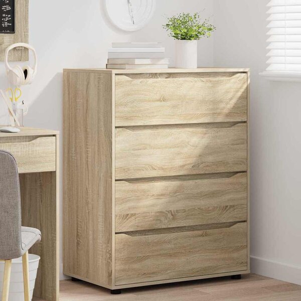 Tároló szekrények 2 pcs Sonoma tölgy 80 x 48 x 105 cm Faanyag