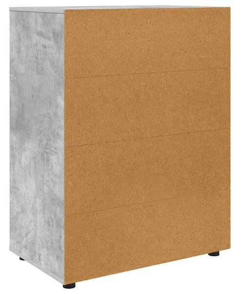 Tároló szekrények 2 pcs Beton Szürke 80 x 48 x 105 cm Faanyag