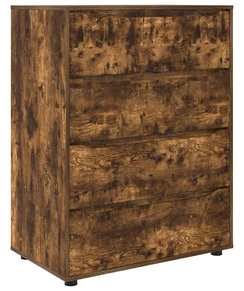 Tároló szekrények 2 pcs Füstölt tölgy 80 x 48 x 105 cm Faanyag