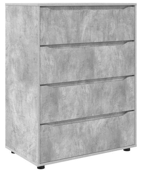 Tároló szekrények 2 pcs Beton Szürke 80 x 48 x 105 cm Faanyag