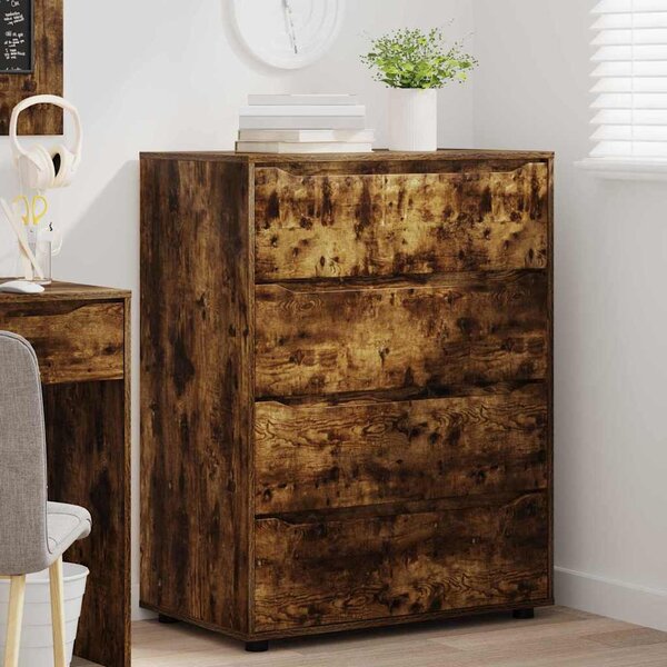 Tároló szekrények 2 pcs Füstölt tölgy 80 x 48 x 105 cm Faanyag