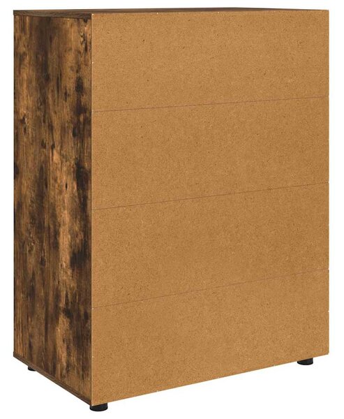 Tároló szekrények 2 pcs Füstölt tölgy 80 x 48 x 105 cm Faanyag
