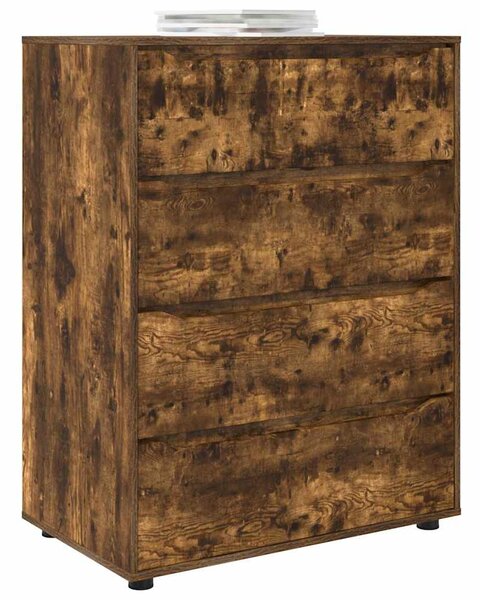 Tároló szekrények 2 pcs Füstölt tölgy 80 x 48 x 105 cm Faanyag