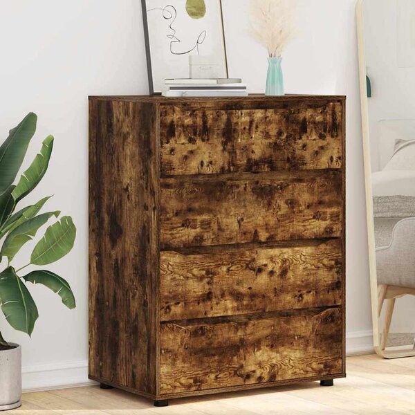 Tároló szekrények 2 pcs Füstölt tölgy 80 x 48 x 105 cm Faanyag