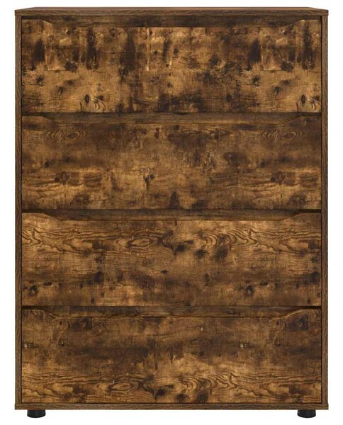 Tároló szekrények 2 pcs Füstölt tölgy 80 x 48 x 105 cm Faanyag