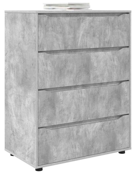 Tároló szekrények 2 pcs Beton Szürke 80 x 48 x 105 cm Faanyag