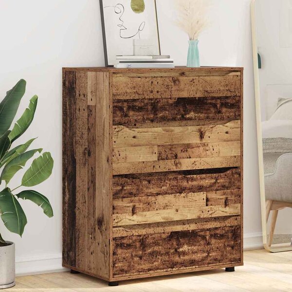 Tároló szekrények 2 pcs Öreg fa 80 x 48 x 105 cm Faanyag