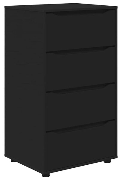 Tároló szekrények 2 pcs Fekete 60 x 48 x 105 cm Faanyag
