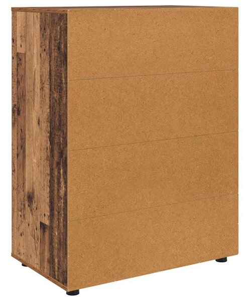 Tároló szekrények 2 pcs Öreg fa 80 x 48 x 105 cm Faanyag