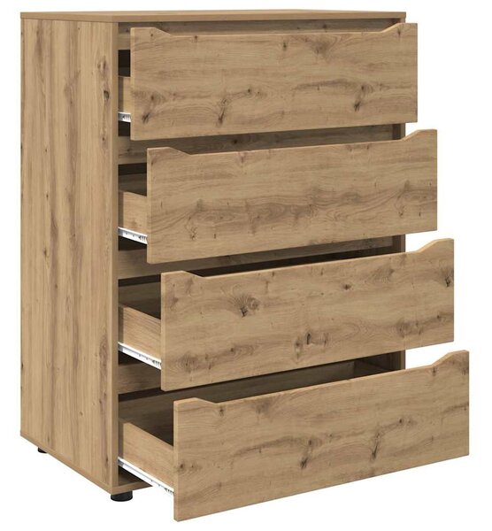 Tároló szekrények 2 pcs Artisan tölgy 80 x 48 x 105 cm Faanyag