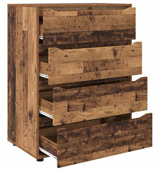 Tároló szekrények 2 pcs Öreg fa 80 x 48 x 105 cm Faanyag
