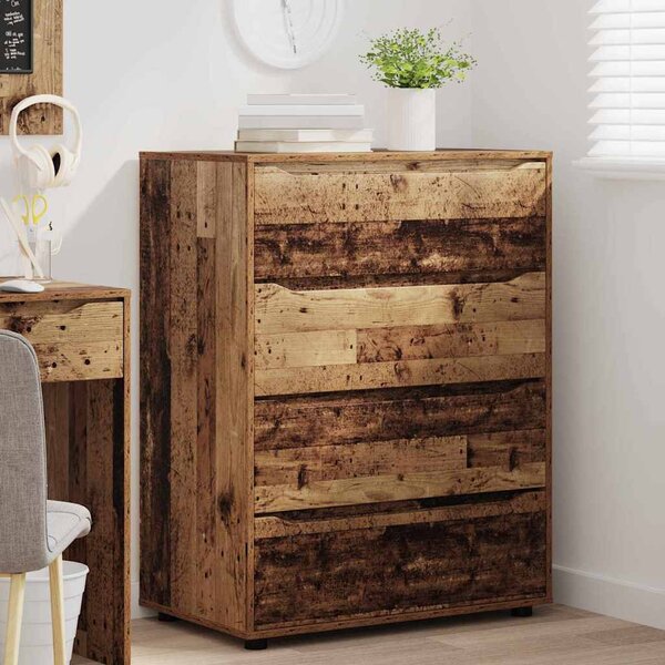 Tároló szekrények 2 pcs Öreg fa 80 x 48 x 105 cm Faanyag