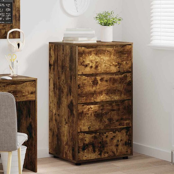 Tároló szekrények 2 pcs Füstölt tölgy 60 x 48 x 105 cm Faanyag