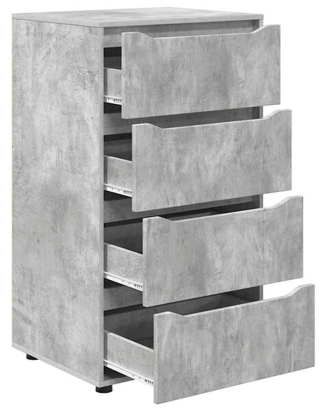 Tároló szekrények 2 pcs Beton Szürke 60 x 48 x 105 cm Faanyag