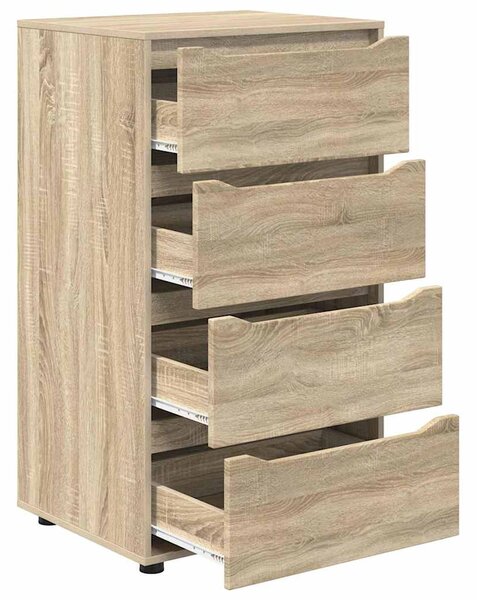Tároló szekrények 2 pcs Sonoma tölgy 60 x 48 x 105 cm Faanyag