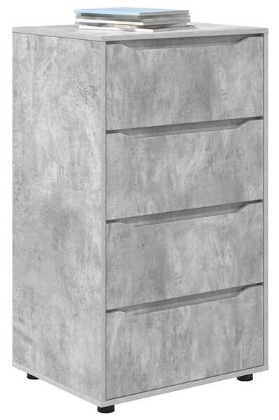 Tároló szekrények 2 pcs Beton Szürke 60 x 48 x 105 cm Faanyag