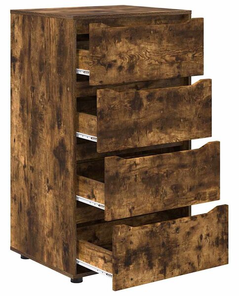 Tároló szekrények 2 pcs Füstölt tölgy 60 x 48 x 105 cm Faanyag