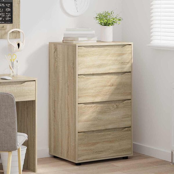 Tároló szekrények 2 pcs Sonoma tölgy 60 x 48 x 105 cm Faanyag
