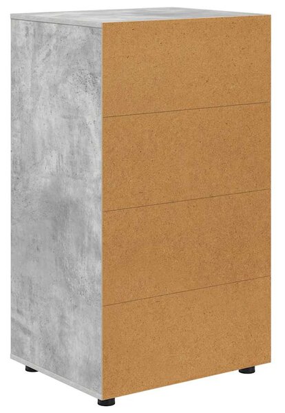 Tároló szekrények 2 pcs Beton Szürke 60 x 48 x 105 cm Faanyag