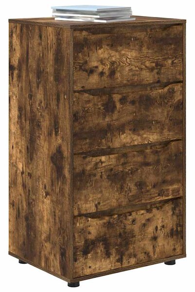 Tároló szekrények 2 pcs Füstölt tölgy 60 x 48 x 105 cm Faanyag
