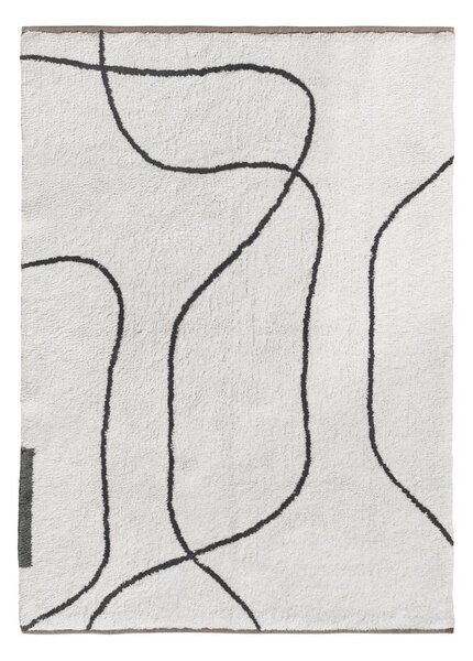 Elefántcsont színű mosható pamut szőnyeg 100x140 cm Shadow – Mette Ditmer Denmark