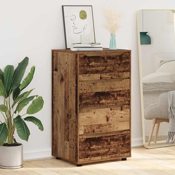 Tároló szekrények 2 pcs Öreg fa 60 x 48 x 105 cm Faanyag