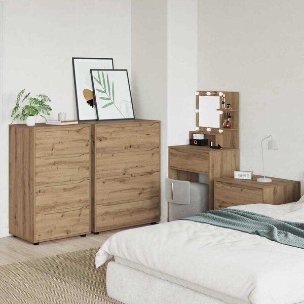 Tároló szekrények 2 pcs Artisan tölgy 60 x 48 x 105 cm Faanyag